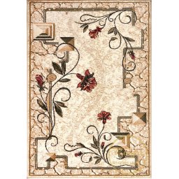 Covor Lotos 587-116, Marime 250 x 350 cm, Bej, Crem, Inaltime Fir 8 mm, Antialergic, Polipropilena, Living, Dormitor, Sufragerie, Birou