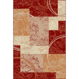 Covor Lotos 15001-210, Marime 250 x 350 cm, Rosu, Inaltime Fir 8 mm, Antialergic, Polipropilena, Living, Dormitor, Sufragerie, Birou