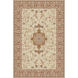 Covor Lotos 523-100, Marime 250 x 350 cm, Bej, Crem, Inaltime Fir 8 mm, Antialergic, Polipropilena, Living, Dormitor, Sufragerie, Birou