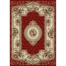 Covor Lotos 571-210, Marime 250 x 350 cm, Rosu, Inaltime Fir 8 mm, Antialergic, Polipropilena, Living, Dormitor, Sufragerie, Birou