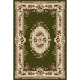 Covor Lotos 575-310, Marime 50 x 80 cm, Verde, Inaltime Fir 8 mm, Antialergic, Polipropilena, Living, Dormitor, Sufragerie, Birou