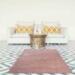 Covor Premium Belgian 71301-022, Marime 60 x 115 cm, Roz, Inaltime Fir 20 mm, Antialergic, Polipropilena, Living, Dormitor, Sufragerie, Birou