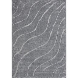 Covor Model Oksi 38012-608, Marime 80 x 150 cm, Gri, Inaltime Fir 6 mm, Antialergic, Polipropilena, Living, Dormitor, Sufragerie, Birou