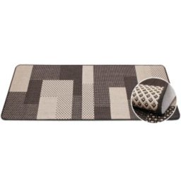 Covor Bucatarie Tip Iuta, Model Flex 19645-91, Marime 75 x 200 cm, Maro, Antiderapant, Antialergic, Polipropilena, Living, Sufragerie, Terasa, Birou
