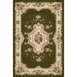 Covor Lotos 570-310, Marime 250 x 350 cm, Verde, Inaltime Fir 8 mm, Antialergic, Polipropilena, Living, Dormitor, Sufragerie, Birou