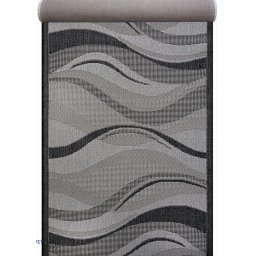 Traversa Latime 1m, Tip Iuta, Flex 19657-08, Marime 100 x 1000 cm, Gri, Antiderapant, Festonata Surfilata Tivita, Antialergica, Polipropilena, Living, Dormitor, Coridor, Hol