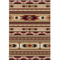 Covor Lotos 15080-120, Marime 250 x 350 cm, Multicolor, Inaltime Fir 8 mm, Antialergic, Polipropilena, Living, Dormitor, Sufragerie, Birou