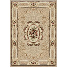 Covor Lotos 542-100, Marime 250 x 350 cm, Bej, Crem, Inaltime Fir 8 mm, Antialergic, Polipropilena, Living, Dormitor, Sufragerie, Birou