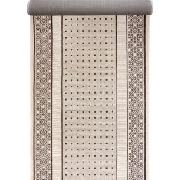 Traversa Natura 903-19, Tip Iuta, Tesatura Plata, Latime 1.2m, Marime 120 x 1000 cm, Crem, Festonata Surfilata Tivita, Antialergica, Polipropilena, Bucatarie, Sufragerie, Terasa, Hol
