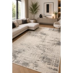 Covor Calvin Klein CK953, Crem, Bej, Marime 97 x 152 cm, Modern, Ideal pentru Living, Dormitor, Birou, Sufragerie