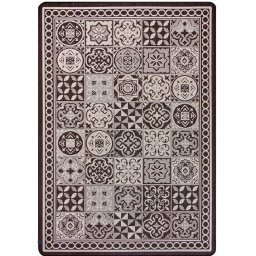 Covor Bucatarie Tip Iuta, Flex 19632-91, Marime 133 x 195 cm, Bej, Maro, Antiderapant, Antialergic, Polipropilena, Living, Dormitor, Sufragerie, Birou