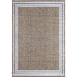 Covor Model Iuta Jeans 19098-10, Marime 80 x 150 cm, Bej, Inaltime Fir Tesatura plata, Antialergic, Polipropilena, Bucatarie, Hol, Balcon