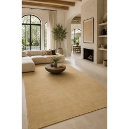 Covor Fargo 71501-800, Marime 80 x 150 cm, Bej, Inaltime Fir 7 mm, Antialergic, Polipropilena, Living, Dormitor, Sufragerie, Copii