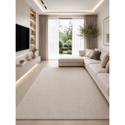 Covor Belgian Fargo 71501-050, Marime 80 x 150 cm, Crem, Inaltime Fir 7 mm, Antialergic, Polipropilena, Living, Dormitor, Sufragerie, Copii