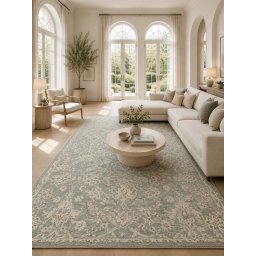 Covor Belgian Opus 54262-033, Marime 80 x 150 cm, Turcoaz Deschis, Inaltime Fir 14 mm, Antialergic, Poliester, Living, Dormitor, Sufragerie