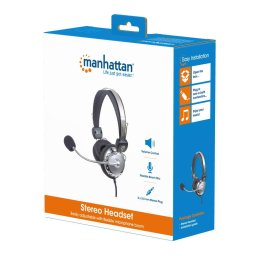 Casti Headset Stereo, Negru