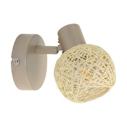 Aplica de perete tip spot DEX 1xE14/10W/230V bej/crem
