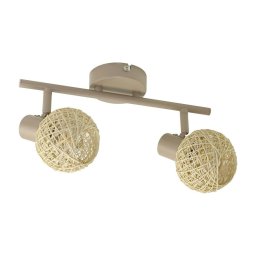 Lampă spot DEX 2xE14/10W/230V bej/crem