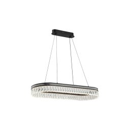 Candelabru din cristal cu LED reglabil, suspendat pe cablu THALIA LED/50W/230V 3000-6000K + telecomandă