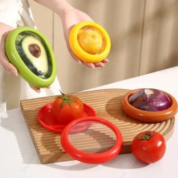 Set 4 capace reutilizabile pentru fructe si legume