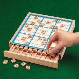 Joc logic Sudoku din lemn
