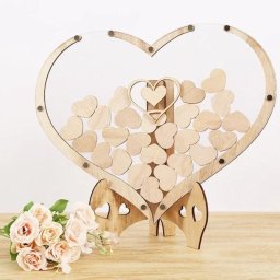 Suport decorativ inima cu mesaje, Cadou cu suflet