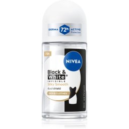 NIVEA Invisible Black & White Silky Smooth deodorant roll-on antiperspirant pentru femei 50 ml