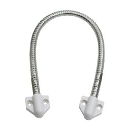 Set legatura flexibila din inox, capete din plastic vopsit alb, 400 x 6 mm, CSL-400-2