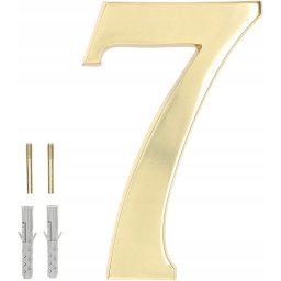 Numărul casei "7" pentru ușă 3d 20cm alamă