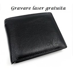 Portofel Black Leather with Pen