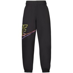 Pantaloni de trening negri pentru copii cu logo