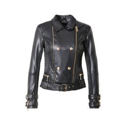 GUESS Geacă de primăvară-toamnă 'MYLA MOTO JACKET' negru