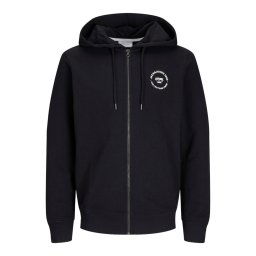 JACK & JONES Hanorac 'JJSIMON' negru / alb