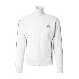 ALPHA INDUSTRIES Hanorac gri deschis / negru
