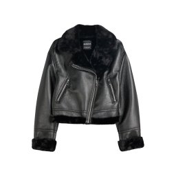 Bershka Geacă de primăvară-toamnă negru