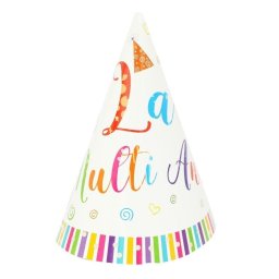 Set 10 coifuri petrecere La multi ani 15 cm