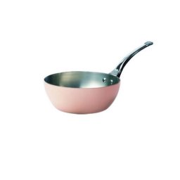 Tigai si seturi De Buyer Prima Matera Sauté Pan Copper/Steel 24cm curved induc.