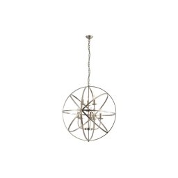 Searchlight 2478-8AB - Candelabru suspendat ORBIT cu lanț, 8xE14/60W/230V, alamă