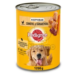 Pedigree conservă cu carne de pui și morcovi în aspic 1200 g