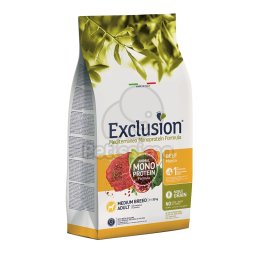 Exclusion Mediterraneo Monoprotein Formula Medium Breed - vită 12 kg