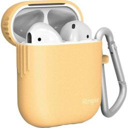 Husa de Protectie Ringke pentru Apple Airpods 2019 Yellow