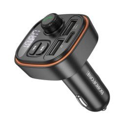 Modulator FM BOROFONE BC59, Bluetooth, 2 x USB-A, 1 x USB-C, Negru