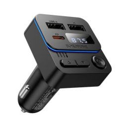 Modulator FM BOROFONE BC60, Bluetooth, 2 x USB-A, 1 x USB-C, Negru