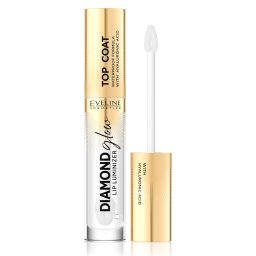 Luciu Buze Top Coat cu Acid Hialuronic - Eveline Diamond Glow Lip Luminiser, No. 01