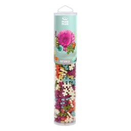 Set constructie plus-plus, tub 240 piese, botanica mix, culori botanice