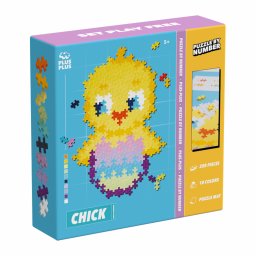 Puzzle pe numere plus-plus, 250 piese, pui
