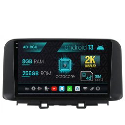 Navigatie Hyundai Kona (2018+), Android 13, X-Octacore 8GB RAM + 256GB ROM, 10.36 Inch - AD-BGX9008+AD-BGRKIT183V2