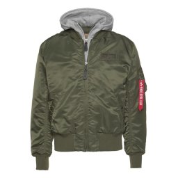 ALPHA INDUSTRIES Geacă de primăvară-toamnă 'MA-1 D-Tec' gri amestecat / oliv