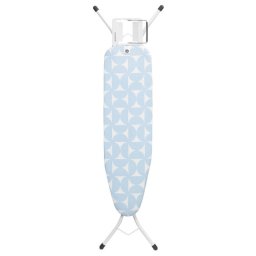 Masa de calcat Brabantia A 1005615, 110x30 cm, 7 pozitii reglare, Suport fier de calacat, Albastru deschis