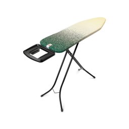 Masa de calcat Brabantia B 1008894, 124x38 cm, 7 pozitii de reglare, Suport fier de calcat, Galben/Verde